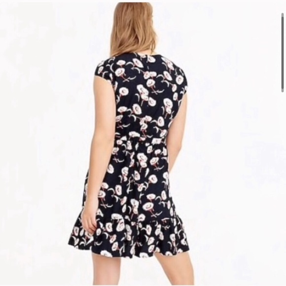 J. CREW FACTORY | Floral Faux Wrap Mini Dress size 2 - Picture 8 of 8
